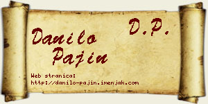 Danilo Pajin vizit kartica